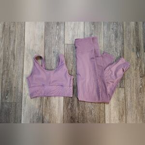 Fashion Nova Purple Sports Bra & Leggings
